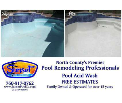 FREE ESTIMATES! No. County POOL PLASTER, TILE, SOLAR (North County San Diego) is a Swimming Pools service in Carlsbad CA