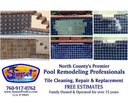 FREE ESTIMATES! No. County POOL PLASTER, TILE, SOLAR (North County San Diego) is a Swimming Pools service in Carlsbad CA