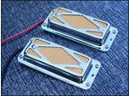 Gold Foil Guitar Pickup Set - Vintage Diamond Grille style EZPZ PARTS