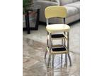 Cosco Retro Yellow Step Stool Chair w/Pull Out Steps