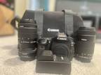 Canon 80D (4 LENS) Package w/ 50mm / 24mm / 18-55mm 55-250 - GREAT CONDITION!!!