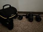 Nikon D5100 with 3 Lenses