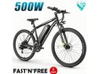 27.5Inch Electric Bike 500W Mountain Bicycle for Adults City Commuting E-Bike