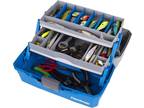 2-Tray Tackle Box - Blue/Gray - Securely Organized Tackle & Tools - Made in USA