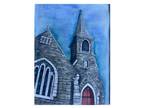 Original Watercolor - St John's Church New Milford, CT