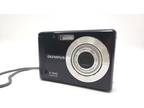 Olympus T-100 Black 12 Megapixels 3x Optical Zoom Digital Camera with Battery