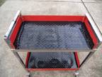 Snap On 2 shelf / tray red roll cart
