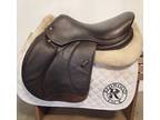 17" Voltaire Palm Beach Saddle - Full Buffalo - 2021 - 3 Flaps - 5" dot to dot -