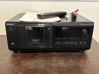 Sony CDP-CX53 50 CD Compact Disc Changer Mega Storage Player Remote Manual Cable