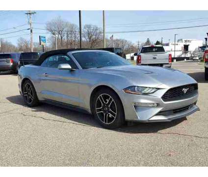 2021 Ford Mustang EcoBoost Premium is a Silver 2021 Ford Mustang EcoBoost Car for Sale in Paw Paw MI