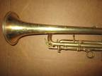1932 CG CONN GOLD PLATED PROFESSIONAL TRUMPET # 283xxx - Nice Engraving !!!