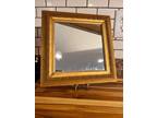 Vintage Small Gold Frame Square Mirror MCM Hollywood Regency Decor