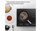 Electric Induction Cooktop 2 Burner Electric Cooktop Induction Cooker Touch 110V