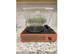 Vinyl Record Player Retro Wireless Bluetooth Turntable 2 Stereo Speakers RCA