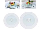 Glass Lazy Susan Turntable Dining Table Centerpiece Large Serving Plate 23"-31"