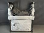 Wonderfold W1 Original Double Stroller Wagon w/ 5 Point Harnesses Smoky Gray New