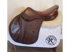 17" Bruno Delgrange Saddle - 1998 - 4.25" dot to dot