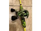 left handed baitcaster combo Green Camo! Never Used! Never Spooled!