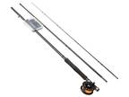 3 Piece Fly Fishing Rod & Reel Combo with Flies, 8ft