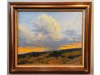 New Mexico Artist HOWARD BROWN "Distant Storm" Framed Oil On Canvas