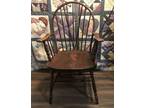 6 Antique Windsor SHEBOYGAN CHAIR Early 1900’s Arm Chairs Bow-Brace Back