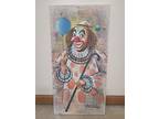 Bob Kelley Clown Portrait Original Painting 24"x12" on Canvas