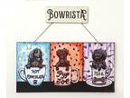 Bowrista -original painting, perfect for dog lovers and coffee lovers