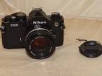 Nikon Fm2 Black Body with 50mm 1.4 Lens