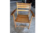 The Telescope Folding Furniture Co Wooden Folding Chair. Vintage