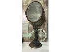 Antique Woman Holding Mirror Art Nouveau Dresser Mirror Original