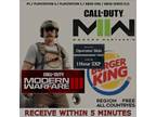 Call of Duty Modern Warfare 2 MW2 & MW3 Burger King Burgertown Operator Skin