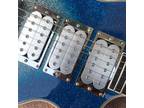 High Quality 6-String Blue Electric Guitar Chrome Hardware Three Pickups