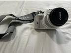 Near MINT] Canon EOS Rebel SL1/100D w/40mm & 18-55mm White