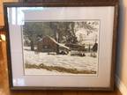Original Serigraph "Arbogast in Snow" Oil Based Painting Limited Ed., #101/150