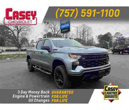 2024 Chevrolet Silverado 1500 Custom Trail Boss is a Grey 2024 Chevrolet Silverado 1500 Custom Truck in Newport News VA