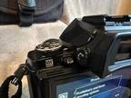 Olympus OM-D E-M10, ONLY 1247 clicks, 3 zoom lenses, case, filters, 64GB card