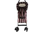 Juicy Couture Mclaren Stroller W/Footmuff Luxury Rare Pink Velour Crown Baby