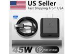 45W Type USB C Super Fast Wall Charger+6ft Cable For Samsung Galaxy S22 S23
