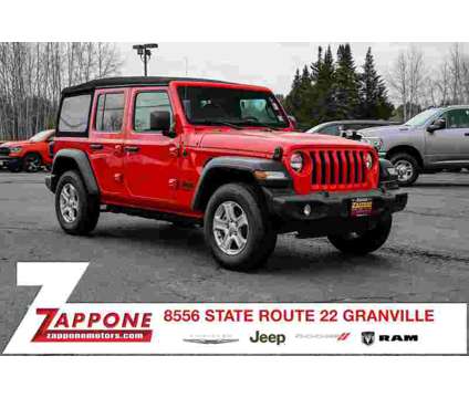 2022 Jeep Wrangler Unlimited Sport S is a Red 2022 Jeep Wrangler Unlimited SUV in Granville NY