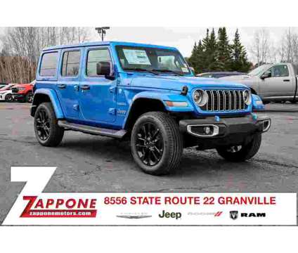 2024 Jeep Wrangler Sahara 4xe is a Blue 2024 Jeep Wrangler Sahara SUV in Granville NY