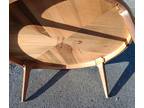 Lane "Rhythm" Round Walnut Coffee Table, #997-03", 38" Diameter