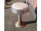 Vintage Soda Fountain or Diner Chrome Swivel Bar Stool 1950s Number 3