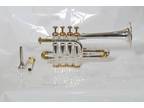 SALE Piccolo,Trumpet Bb/A Brass-Instrument with Case Piccolo Trumpets BRS BB/A
