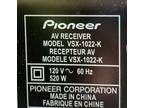 Pioneer VSX-1022 A/V Receiver 560W Dolby TrueHD DTS-HD 1080p 3D Tested SHIP FREE