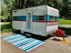 1966 White Star Galaxy 16’ Vintage Camper has undergone a complete restoration