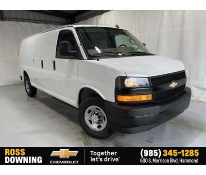 2022 Chevrolet Express Cargo Van is a White 2022 Chevrolet Express Van in Hammond LA