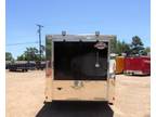 7 x 14 14' Enclosed Cargo Racing Harley Show Bike Hauling Moving Storage Trailer