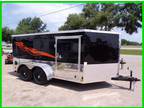 7 x 12 12' Enclosed Motorcycle Racing Harley Show Trike Go-cart Hauling Trailer