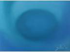 BLUE AFTERGLOW II Original Oil Abstract Painting 9"x12" OOAK Art Julia Garcia