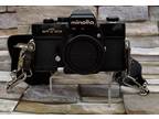 Vintage Minolta SRT202 Black Body Only W Strap 35mm SLR Camera Made In Japan